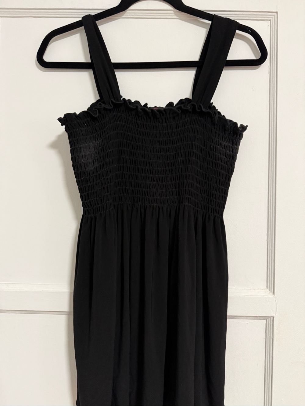 Vintage Torrid Black Smocked Strap top sz 0